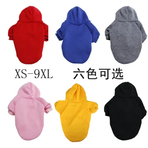 Winter Dog Clothes Sport Hoodies Sweatshirts Warm Coat Clothing Autumn for Small Medium Large Dogs Big  Pets Puppy hooded sweats - Image 4