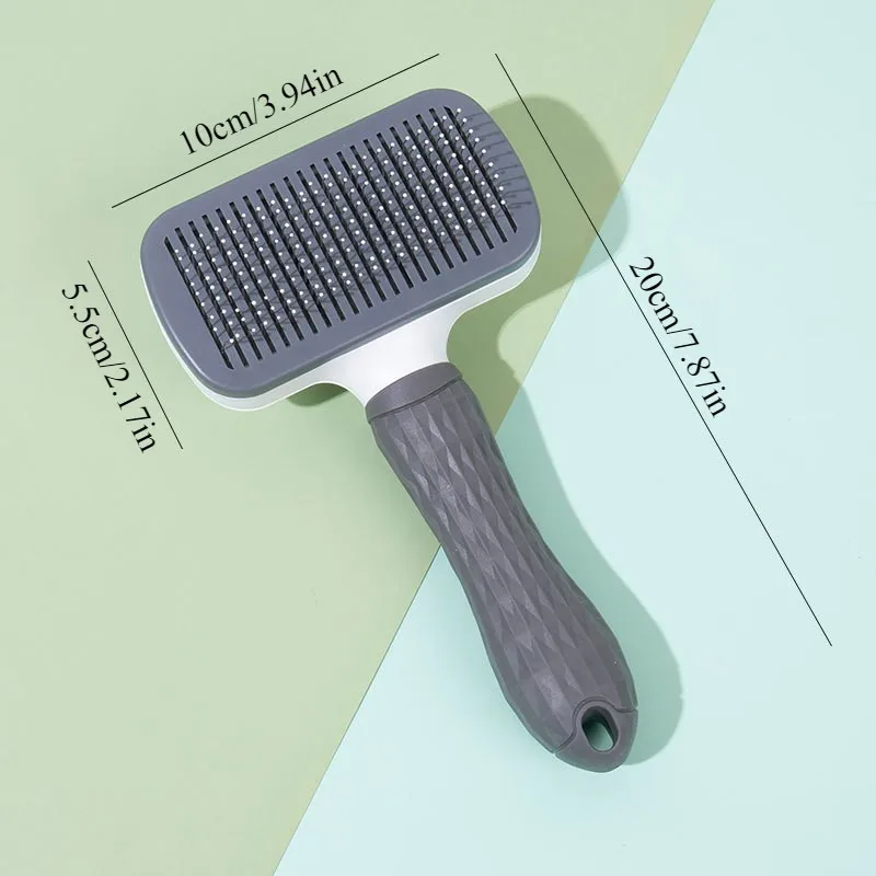 2-in-1 Pet Grooming Brush - Massaging Deshedder with Easy Cleanup - Image 6