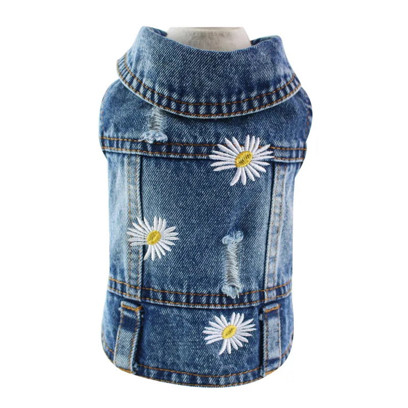 XS-2XL Denim Dog Clothes Cowboy Pet Dog Coat Puppy Clothing For Small Dogs Jeans Jacket Dog Vest Coat Puppy Outfits Cat Clothes - Image 8