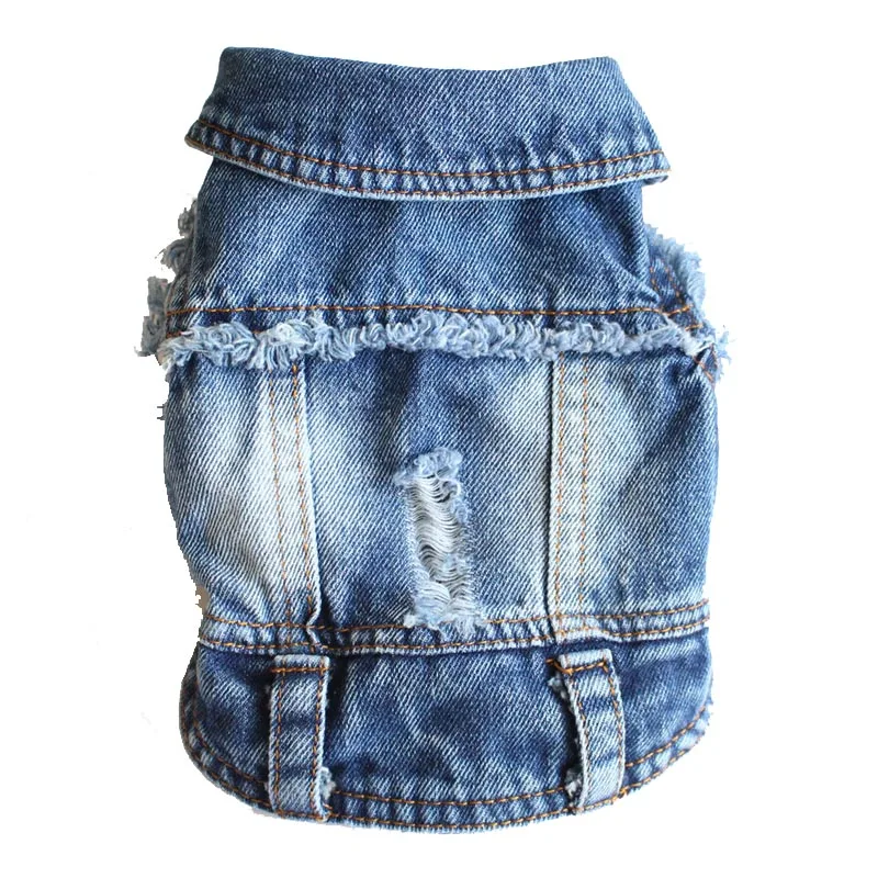 XS-2XL Denim Dog Clothes Cowboy Pet Dog Coat Puppy Clothing For Small Dogs Jeans Jacket Dog Vest Coat Puppy Outfits Cat Clothes - Image 13