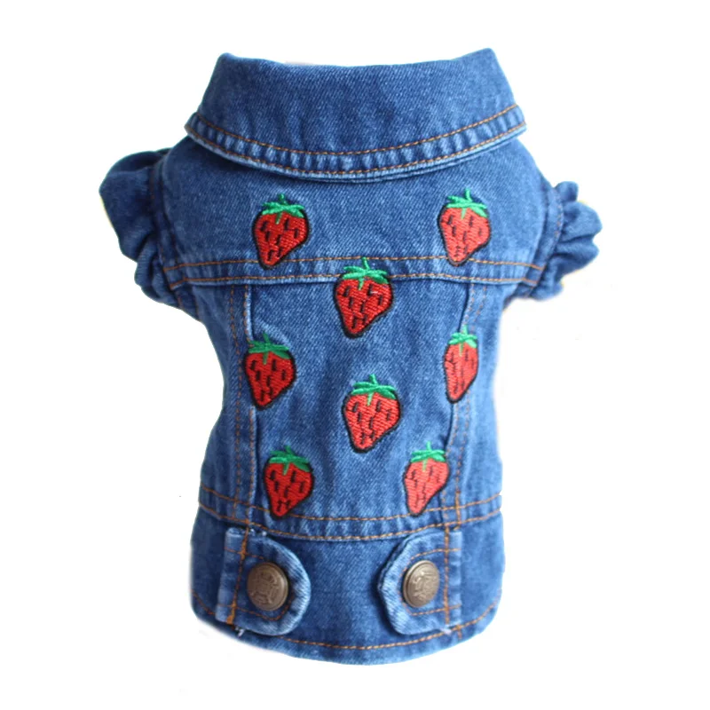 XS-2XL Denim Dog Clothes Cowboy Pet Dog Coat Puppy Clothing For Small Dogs Jeans Jacket Dog Vest Coat Puppy Outfits Cat Clothes - Image 4