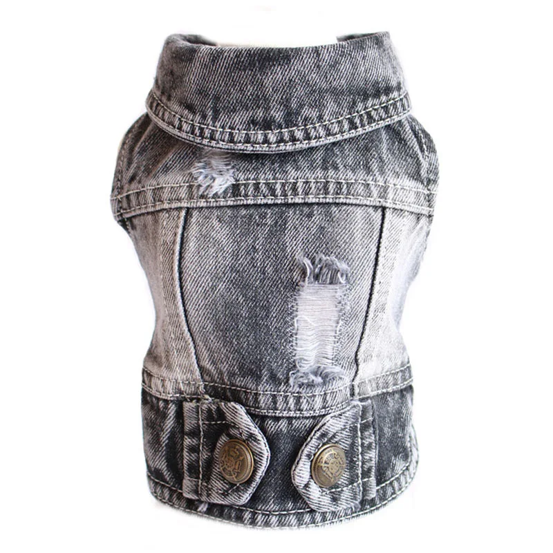 XS-2XL Denim Dog Clothes Cowboy Pet Dog Coat Puppy Clothing For Small Dogs Jeans Jacket Dog Vest Coat Puppy Outfits Cat Clothes - Image 10