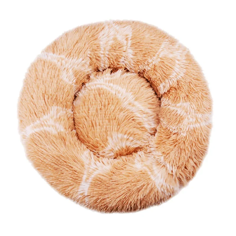 40-90cm Round Pet Bed for Large Dog Bed Super Soft Cat Bed Long Plush Dog House for Medium Dog House Winter Warm Sleeping - Image 15