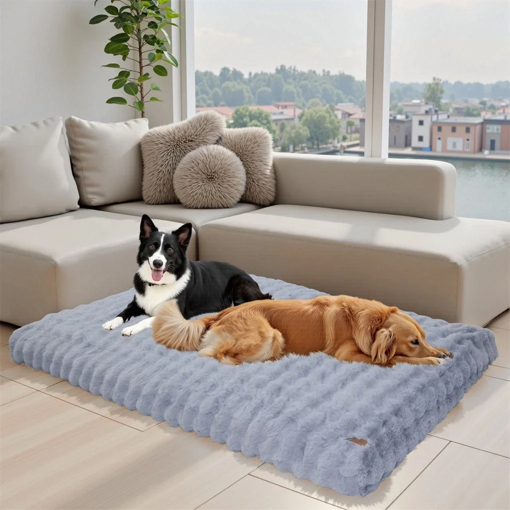 BINGOPAW Ultra-soft Dog Bed Pet Cozy Sleep Bed Cat Calming Bed Cushion Cover With Removable Cover Machine Washable - Image 2