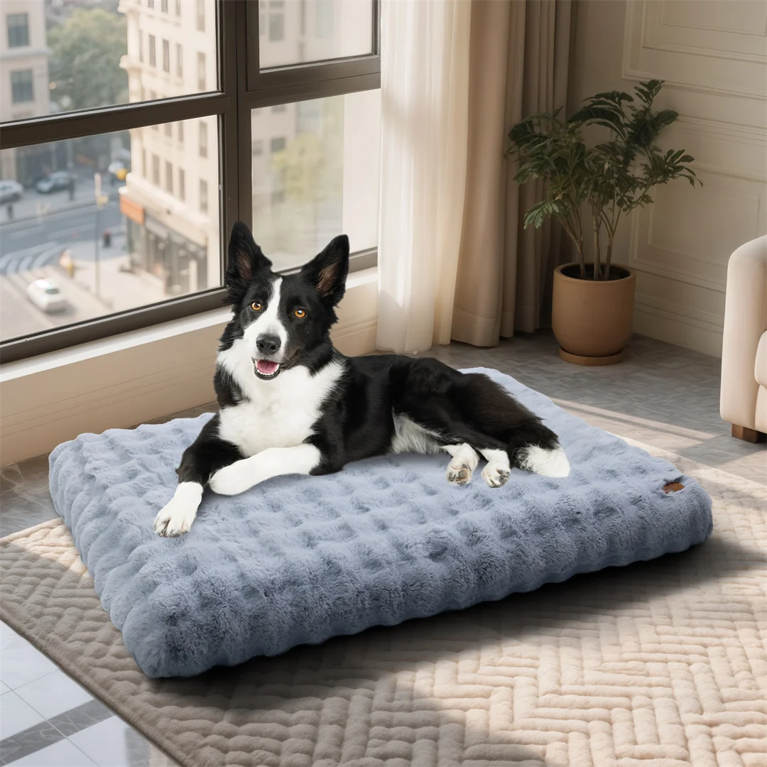 BINGOPAW Ultra-soft Dog Bed Pet Cozy Sleep Bed Cat Calming Bed Cushion Cover With Removable Cover Machine Washable - Image 8