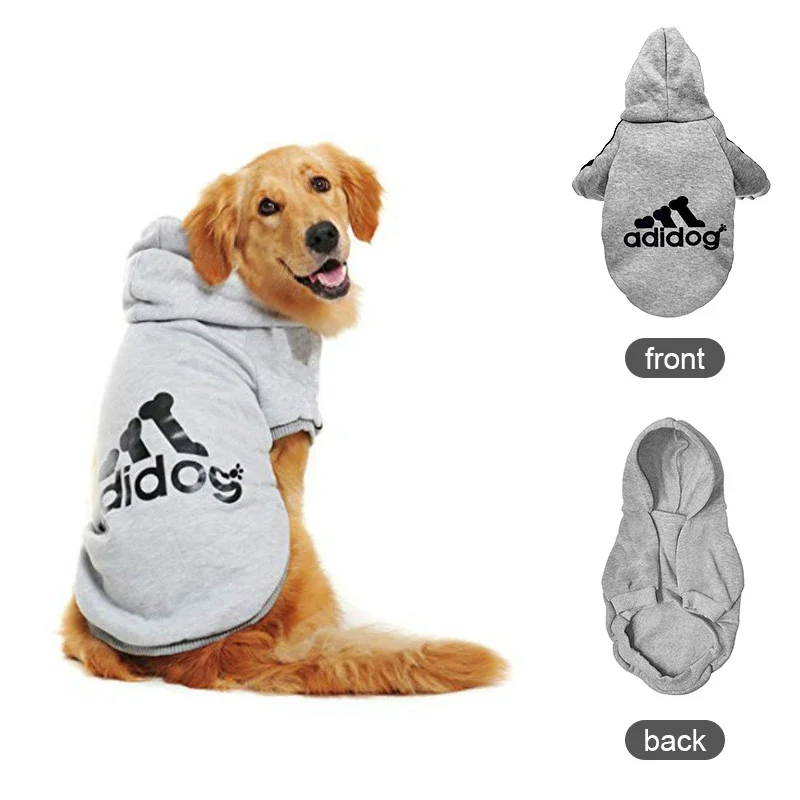 Autumn Winter Warm Dog Clothes Adidog Dog Hoodies Pet Warm Coat for Medium Large Dog Jacket Sweater Puppy French Bulldog Clothes - Image 11