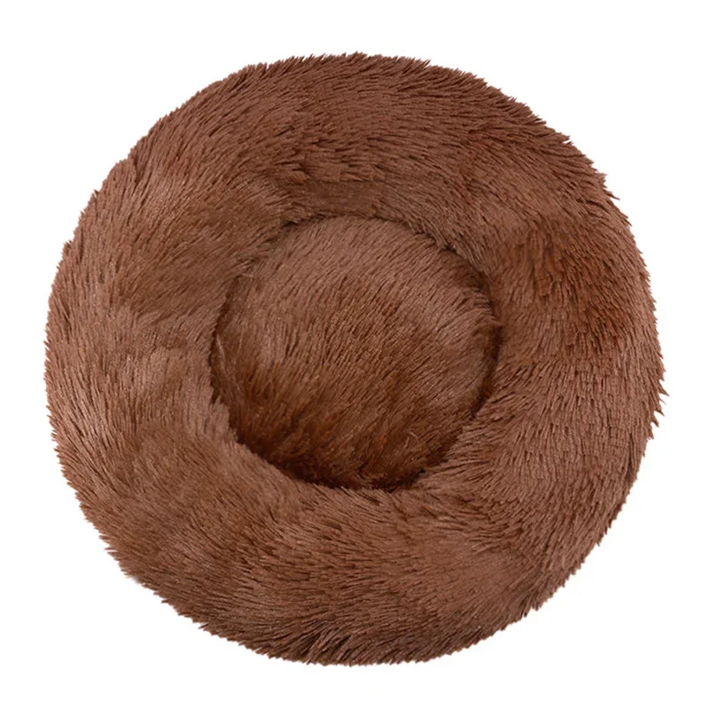 40-90cm Round Pet Bed for Large Dog Bed Super Soft Cat Bed Long Plush Dog House for Medium Dog House Winter Warm Sleeping - Image 22