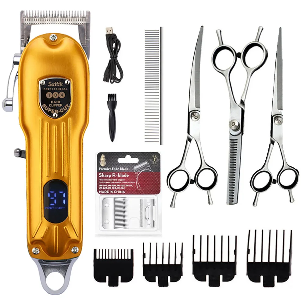 Professional Dog Hair Clipper All Metal Rechargeable Pet Trimmer Cat Shaver Cutting Machine Puppy Grooming Haircut Low Noice - Image 11