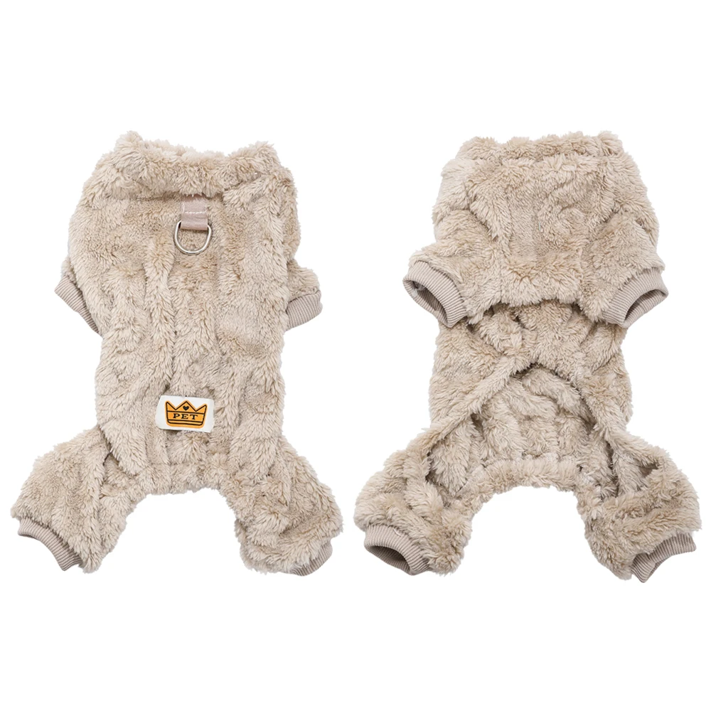 Pet Dog Jumpsuit for Small Medium Dogs Cats Winter Warm Fleece Dog Clothes Yorkshire Jacket Outfits French Bulldog Pug Clothing - Image 8