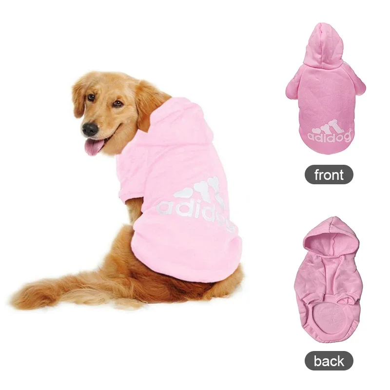 Autumn Winter Warm Dog Clothes Adidog Dog Hoodies Pet Warm Coat for Medium Large Dog Jacket Sweater Puppy French Bulldog Clothes - Image 9