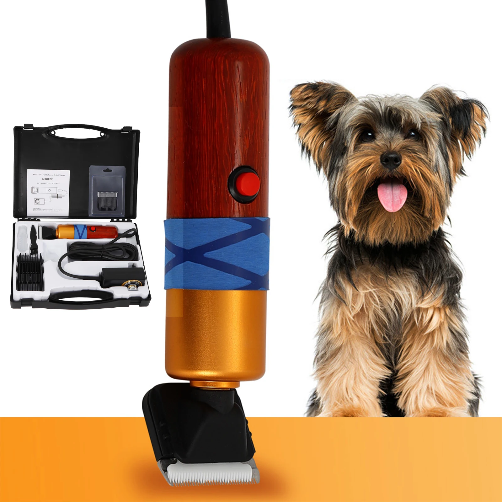 Pet Hair Clipper Low Noise High-efficiency Professional Electric Variable Speed Hair Shearing For Sheep Dogs Cats Pet - Image 4