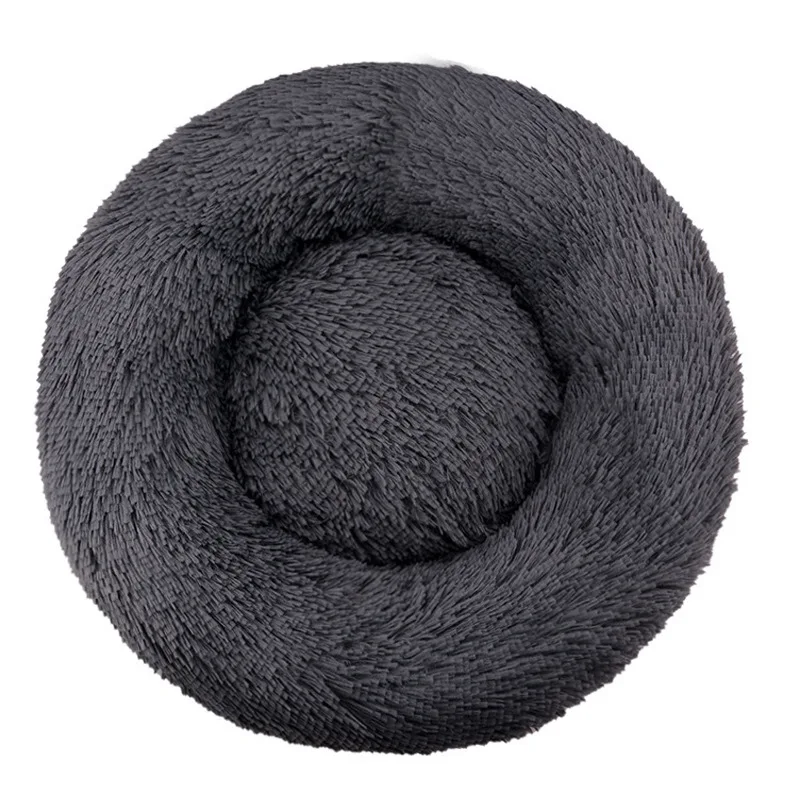 Round Dog Bed Winter Warm Cat Bed Plush Basket for Dog Washable Pet Bed for Small Medium Large Dog Sofa Cat - Image 9