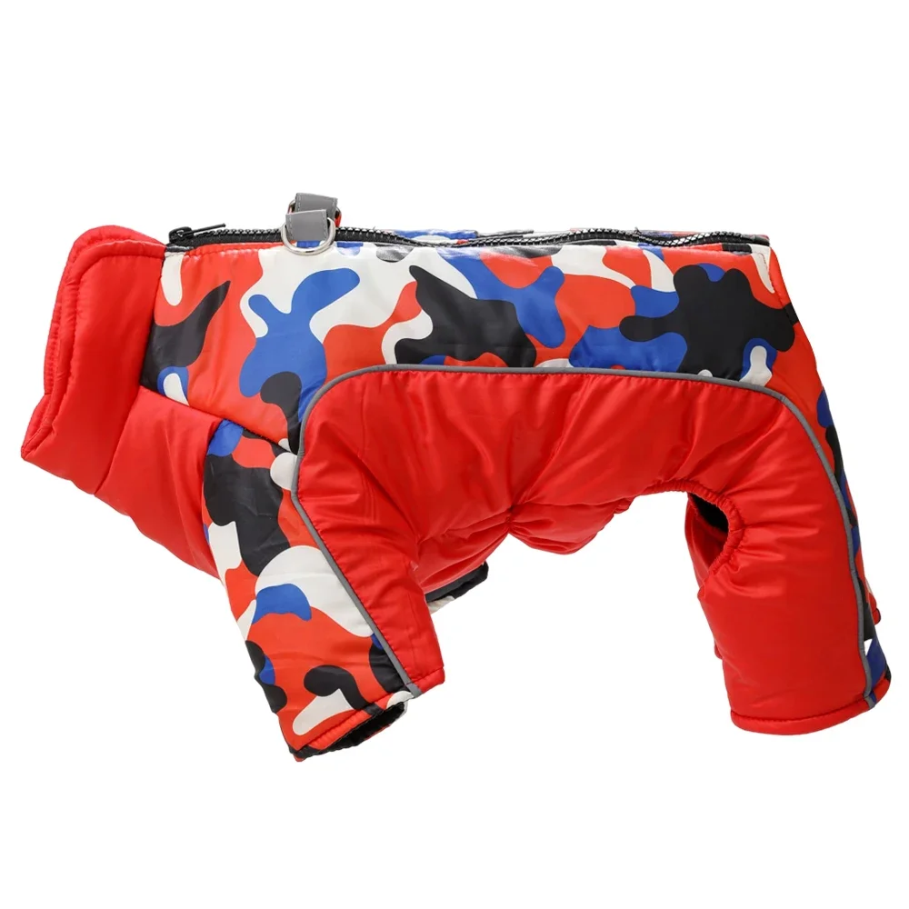 Dog Jumpsuit Winter Warm Pet Dog Jacket Coat For Small Medium Dogs Cats Windproof Puppy Clothing With D-ring Schnauzer Clothing - Image 9
