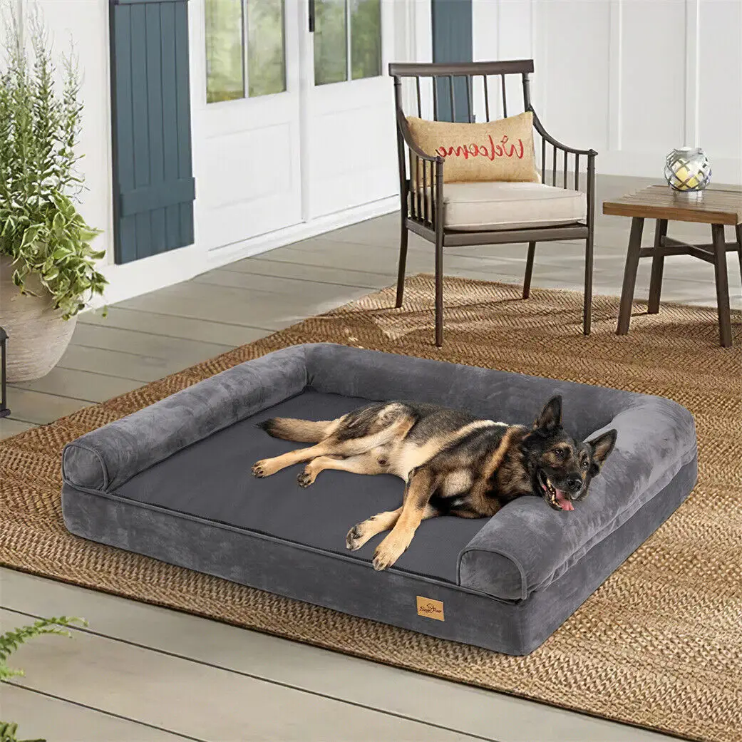 Dog Bed Extra Large Orthopedic Pet Mattress Couch Sleeping Bed Cushion with Removable Washable Cover Soft Sponge Foam - Image 3