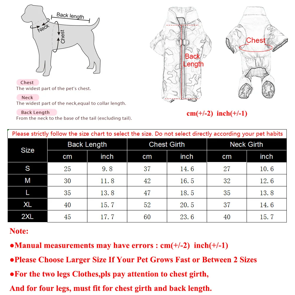 Dog Jumpsuit Winter Warm Pet Dog Jacket Coat For Small Medium Dogs Cats Windproof Puppy Clothing With D-ring Schnauzer Clothing - Image 6