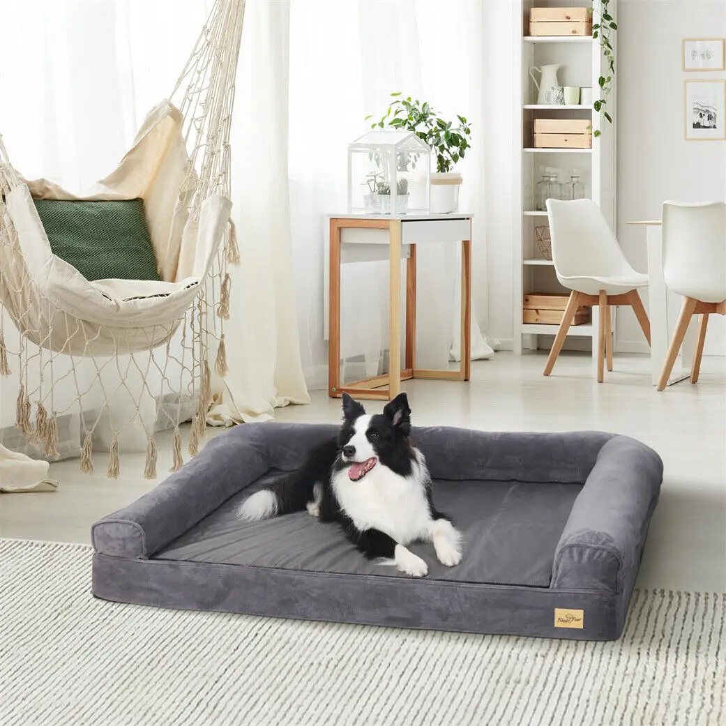 Dog Bed Extra Large Orthopedic Pet Mattress Couch Sleeping Bed Cushion with Removable Washable Cover Soft Sponge Foam - Image 2