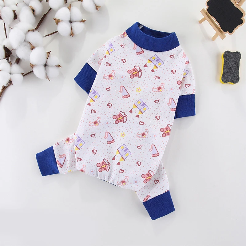 Pet Dog Clothes for Small Dogs Fashion Dog Jumpsuits Cute Print Puppy Pajamas Soft Cotton Pet Cat Jumpsuits Chihuahua Clothes - Image 7