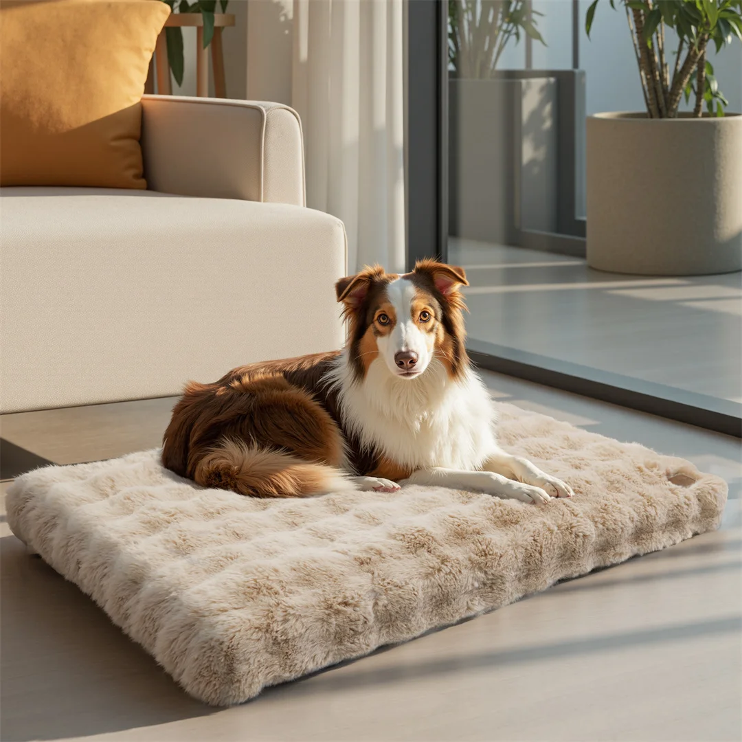 BINGOPAW Ultra-soft Dog Bed Pet Cozy Sleep Bed Cat Calming Bed Cushion Cover With Removable Cover Machine Washable - Image 7