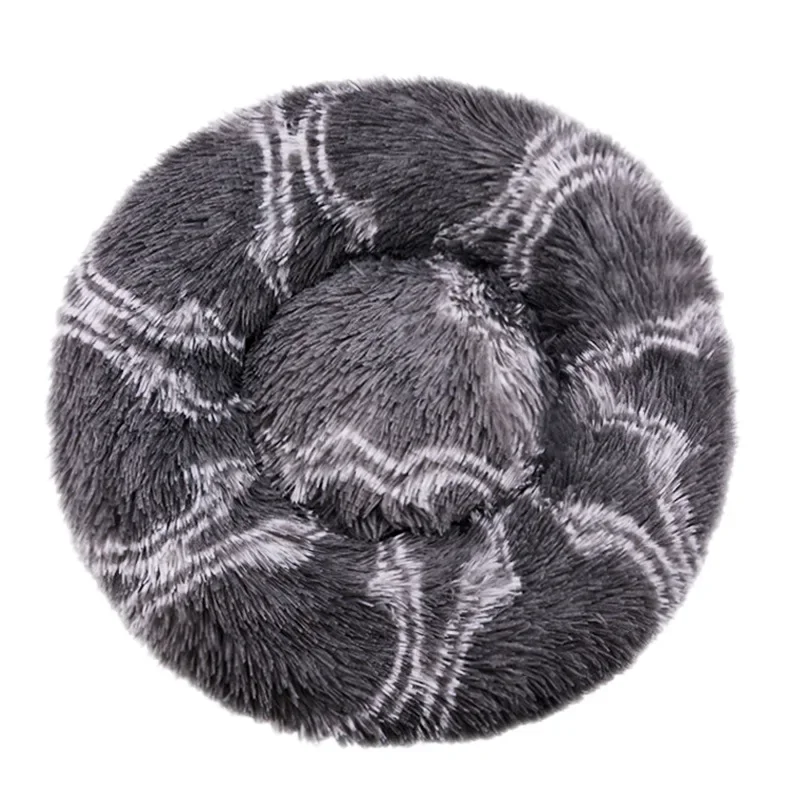 40-90cm Round Pet Bed for Large Dog Bed Super Soft Cat Bed Long Plush Dog House for Medium Dog House Winter Warm Sleeping - Image 19