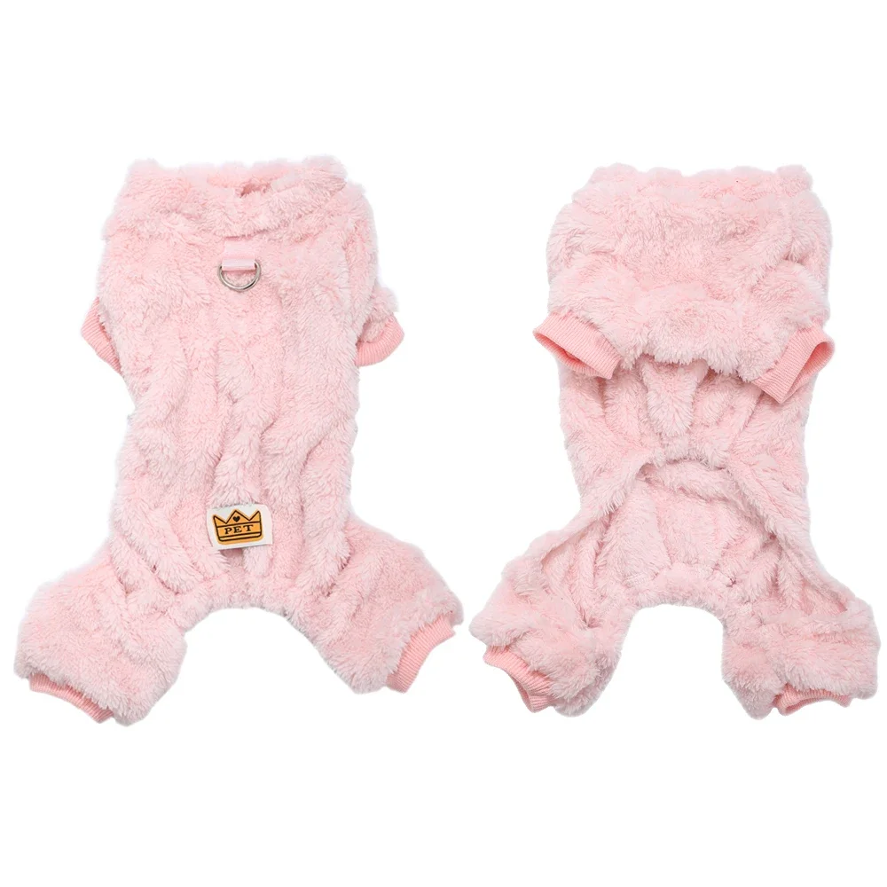 Pet Dog Jumpsuit for Small Medium Dogs Cats Winter Warm Fleece Dog Clothes Yorkshire Jacket Outfits French Bulldog Pug Clothing - Image 9