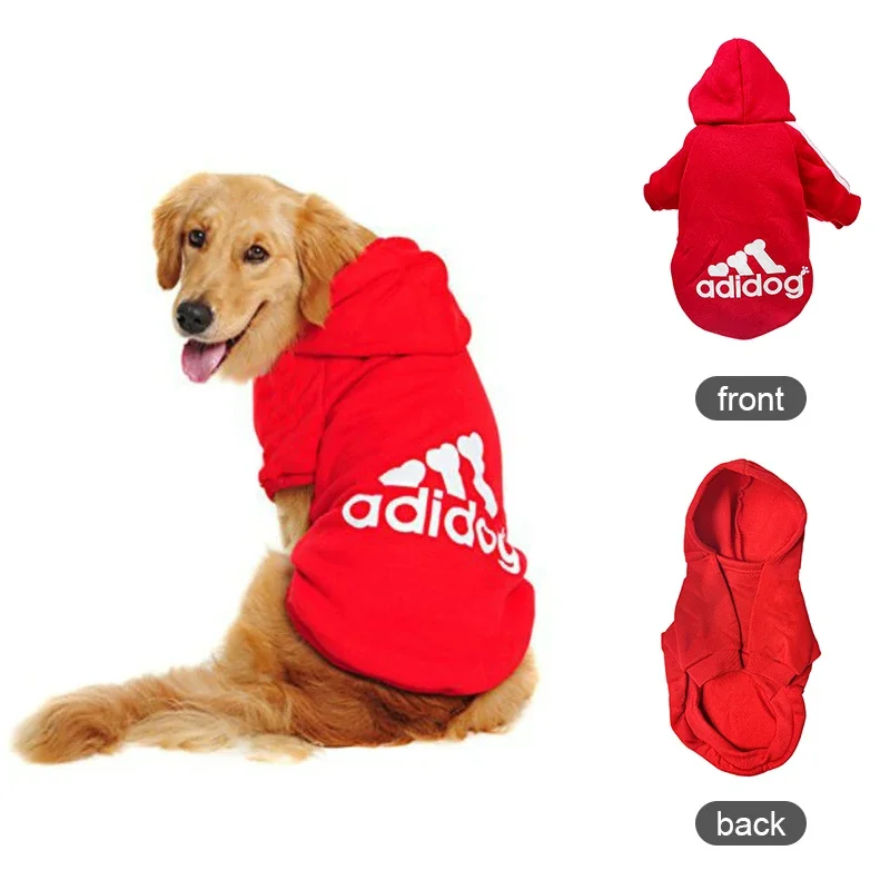 Autumn Winter Warm Dog Clothes Adidog Dog Hoodies Pet Warm Coat for Medium Large Dog Jacket Sweater Puppy French Bulldog Clothes - Image 12