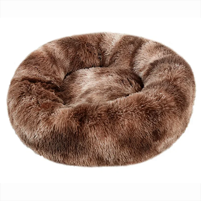 40-90cm Round Pet Bed for Large Dog Bed Super Soft Cat Bed Long Plush Dog House for Medium Dog House Winter Warm Sleeping - Image 17