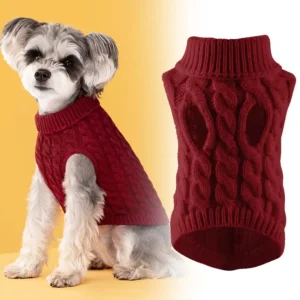 Warm Dog Sweaters Pet clothing for autumn and winter Turtleneck Knitted Sphynx Kitten Puppy Pullovers Cats mascotas Clothing