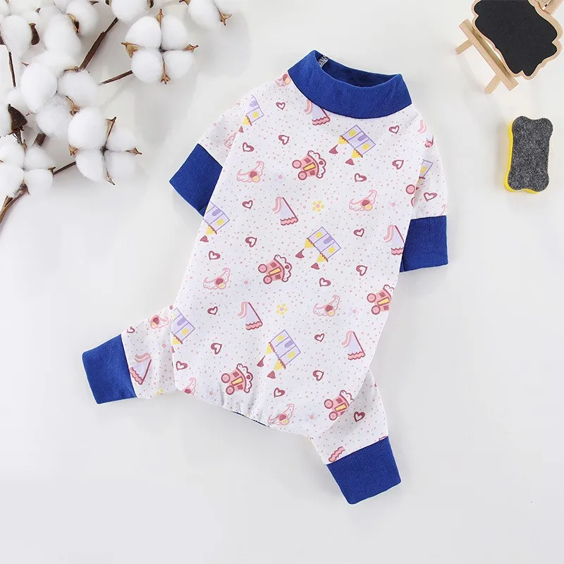Pet Dog Clothes for Small Dogs Fashion Dog Jumpsuits Cute Print Puppy Pajamas Soft Cotton Pet Cat Jumpsuits Chihuahua Clothes - Image 2