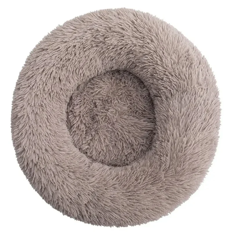40-90cm Round Pet Bed for Large Dog Bed Super Soft Cat Bed Long Plush Dog House for Medium Dog House Winter Warm Sleeping - Image 20