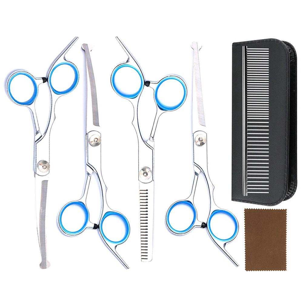 Professional 7 Inch 4CR Stainless Steel Pet Hair Shears 7Pcs/set Scissors Set for Pet Dog Grooming - Image 3