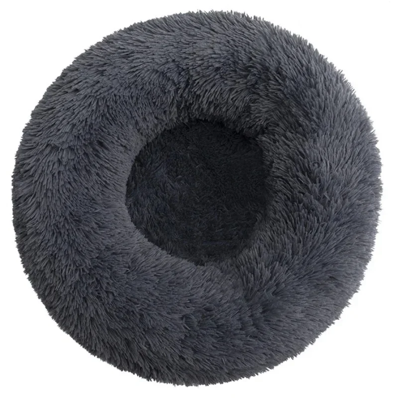 40-90cm Round Pet Bed for Large Dog Bed Super Soft Cat Bed Long Plush Dog House for Medium Dog House Winter Warm Sleeping - Image 21