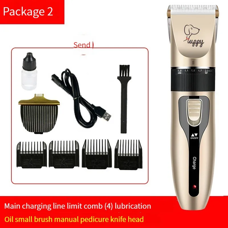 Dog Hair Clipper Pet Hair Trimmer Set Puppy Grooming Electric Shaver Ceramic Blade Cat Accessories Cordless Charging Professiona - Image 9