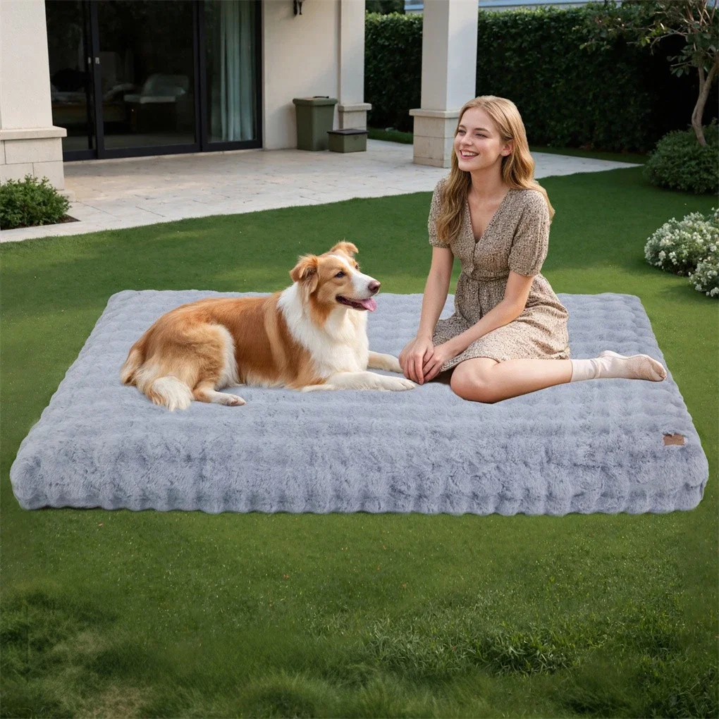 BINGOPAW Ultra-soft Dog Bed Pet Cozy Sleep Bed Cat Calming Bed Cushion Cover With Removable Cover Machine Washable - Image 4